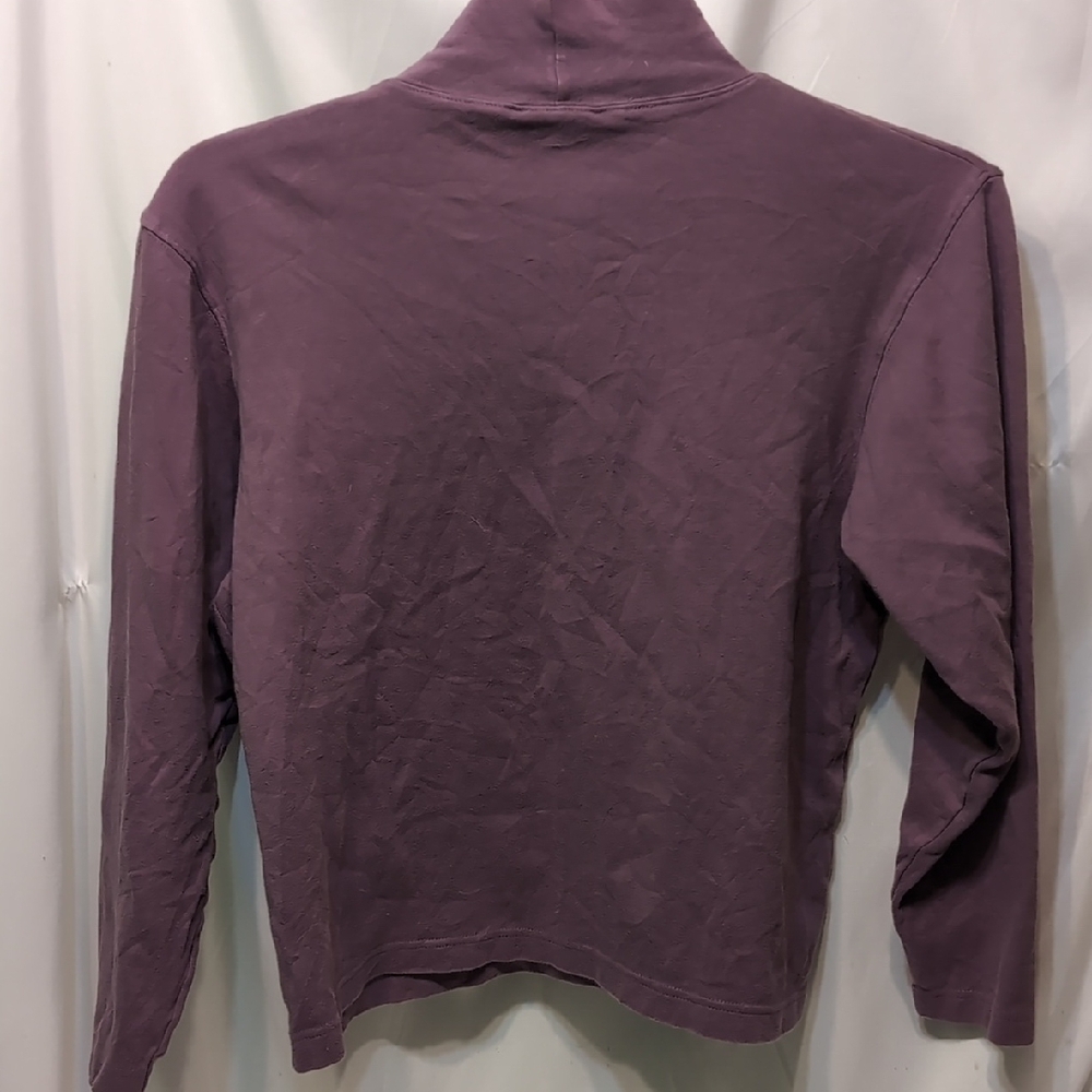 Pendleton Lavender Pullover Mock Turtle Neck Cott… - image 3